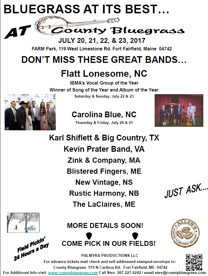 County Bluegrass Maine Bluegrass Music Festival & Concert Venue